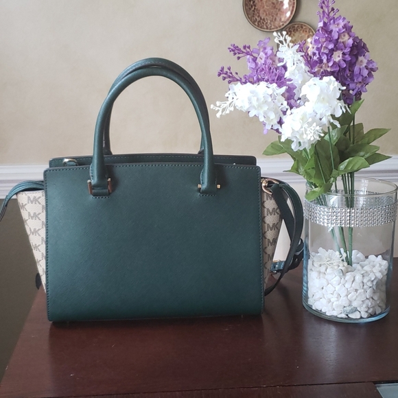 Michael Kors Limited Edition Green Satchel NWT - Picture 4 of 16